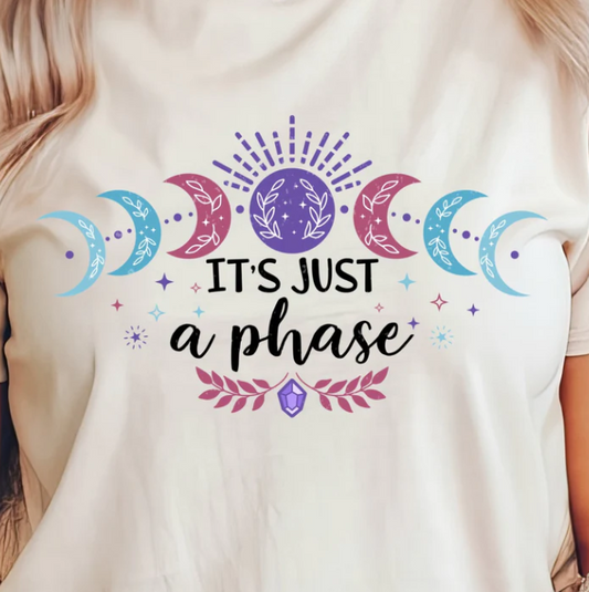 IT'S JUST A PHASE FULL COLOR PRINTED APPAREL  D20