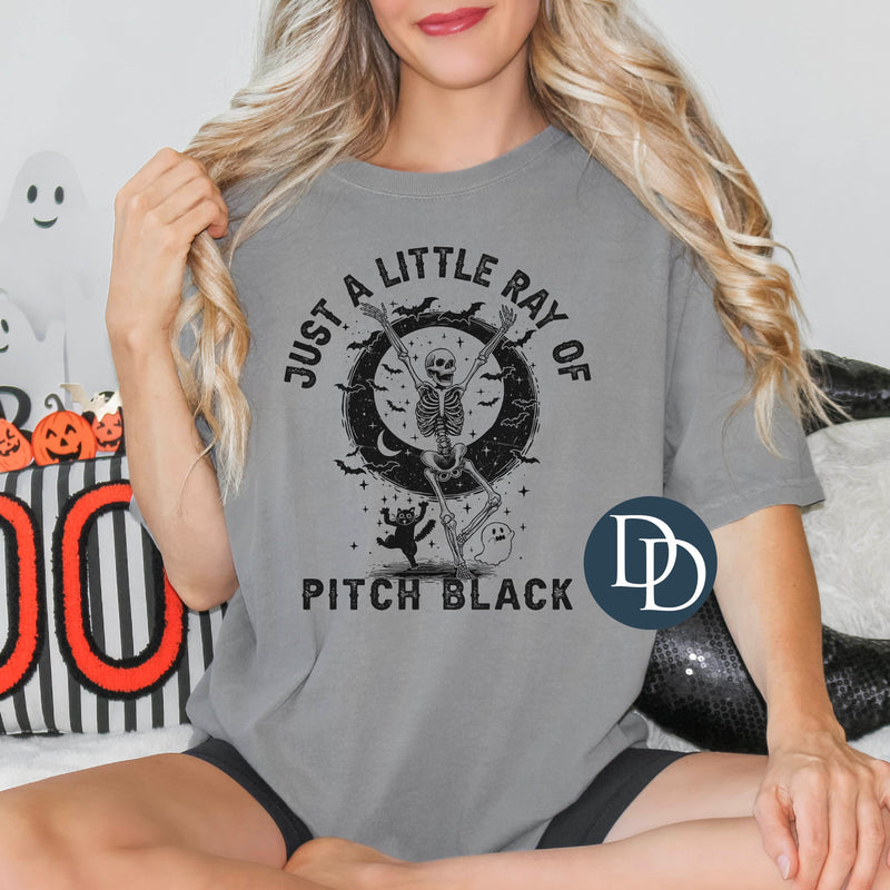 JUST A LITTLE RAY OF PITCH BLACK SINGLE COLOR PRINT D8