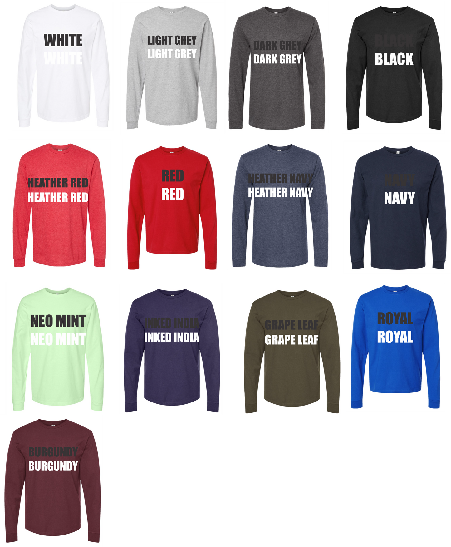 SMALL PRE-ORDER LONG SLEEVE T-SHIRT