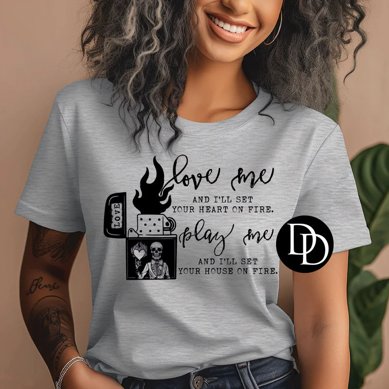 LOVE ME PLAY ME PRINTED APPAREL A26