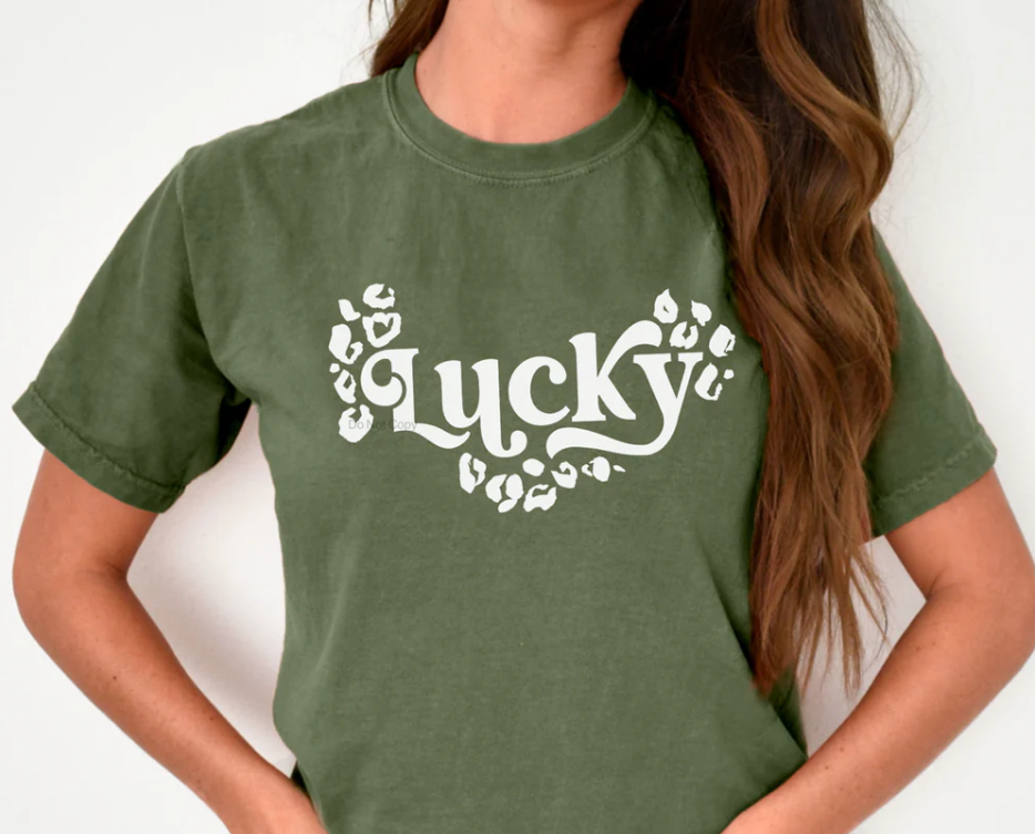 LUCKY WHITE CHEETAH PRINTED APPAREL I4