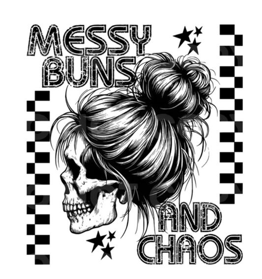 MESSY BUNS & CHAOS PRINTED APPAREL D7