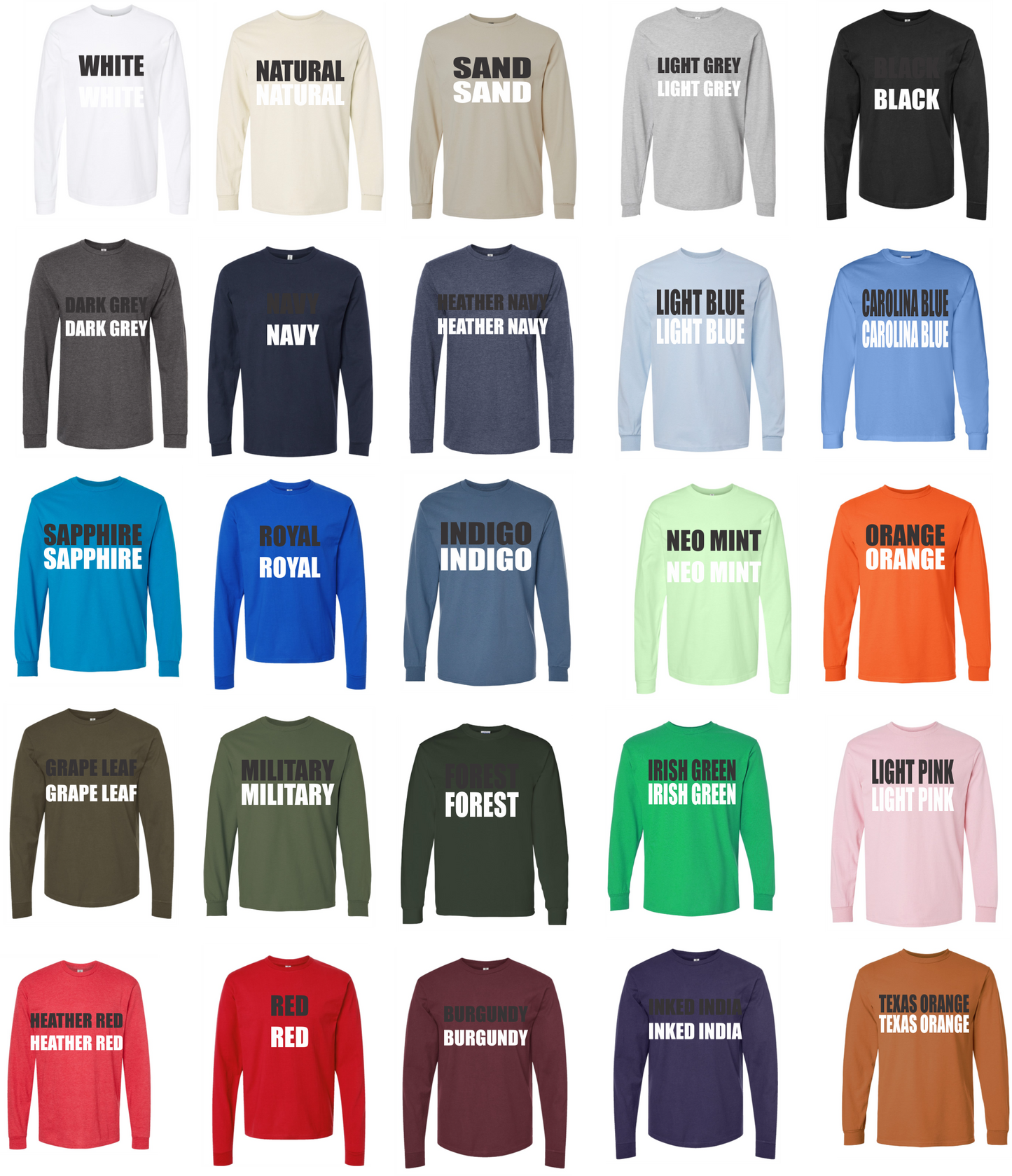 3XL PRE-ORDER REGULAR LONG SLEEVE