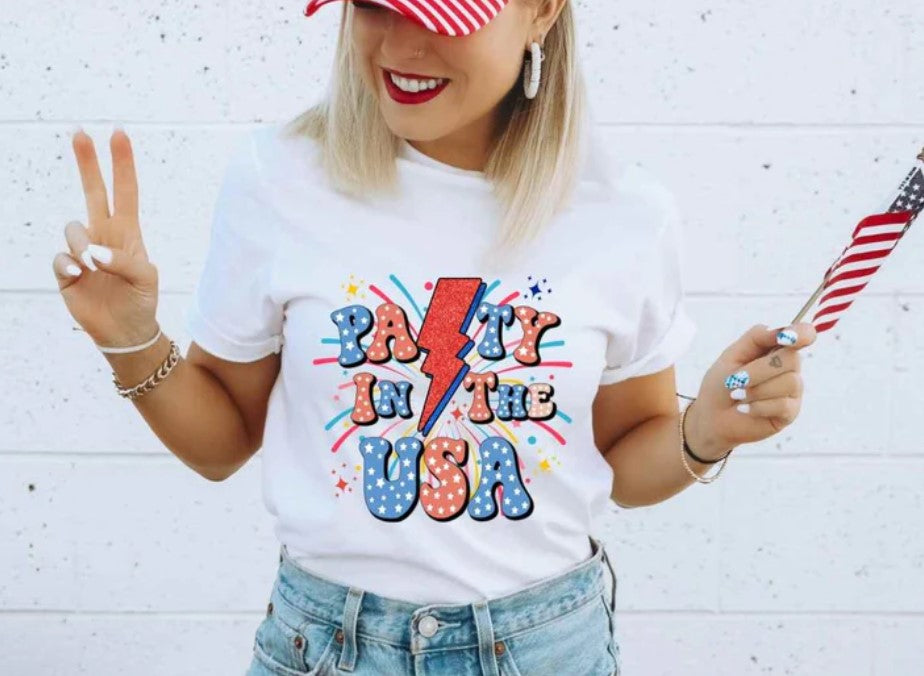 PARTY IN THE USA PRINTED APPAREL H7