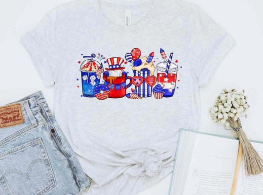 PATRIOTIC COFFEE PRINTED APPAREL H7