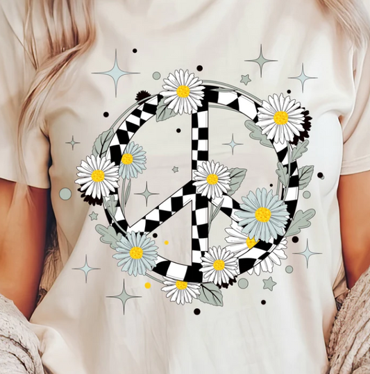 PEACE SIGN FULL COLOR PRINTED APPAREL F24