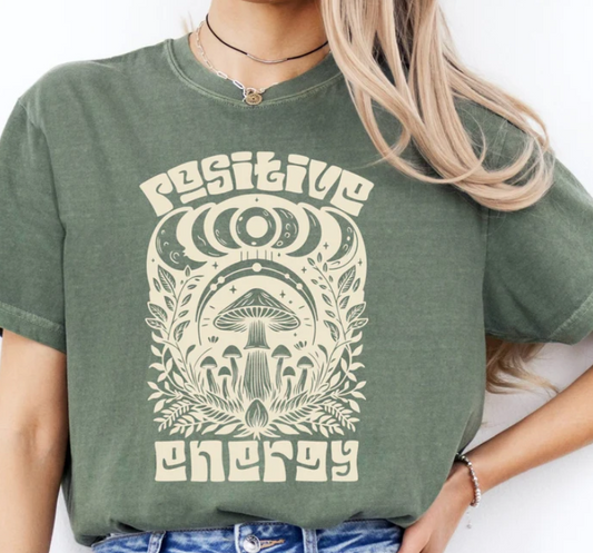 POSITIVE ENERGY TAN PRINT PRINTED APPAREL B20