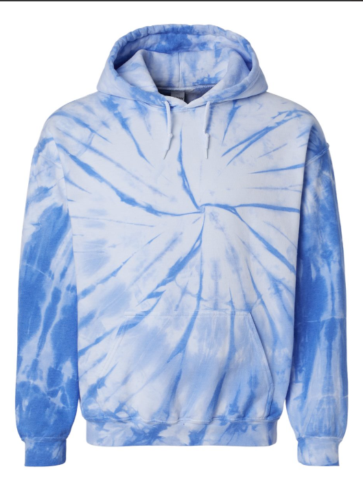 LARGE PRE-ORDER TIE-DYE UNISEX HOODED SWEATSHIRT