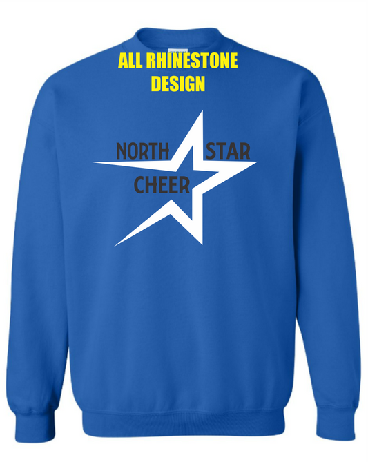 ALL RHINESTONES DESIGN SCN PARENT CREWNECK SWEATSHIRT