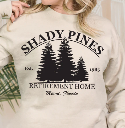 SHADY PINES RETIREMENT HOME CLEARANCE PRINTED APPAREL A28