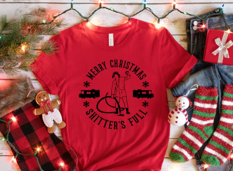 MERRY CHRISTMAS SH*TTER'S FULLSCREEN PRINT TRANSFER B7