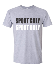 3XL RTS SPORT GREY GILDAN SOFTSTYLE T-SHIRT