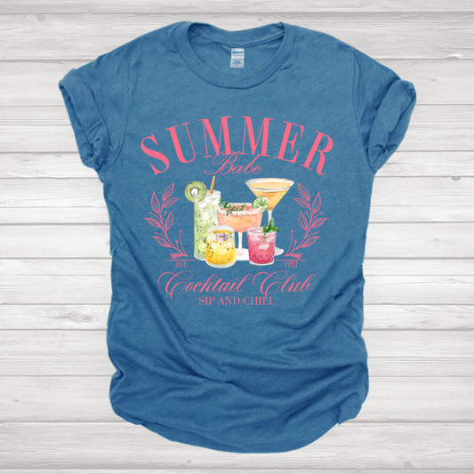SUMMER BABE COCKTAIL CLUB FULL COLOR PRINTED APPAREL K18