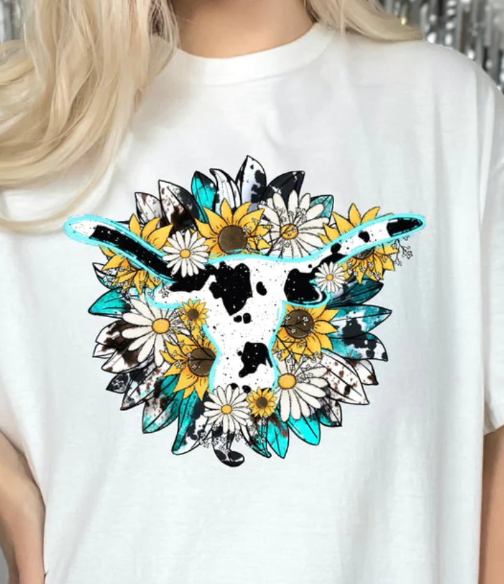 SUNFLOWER BULL FULL COLOR PRINTED APPAREL 233