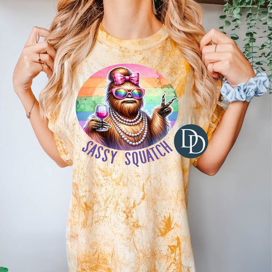 SASSY SQUATCH FULL COLOR TRANSFER 1026