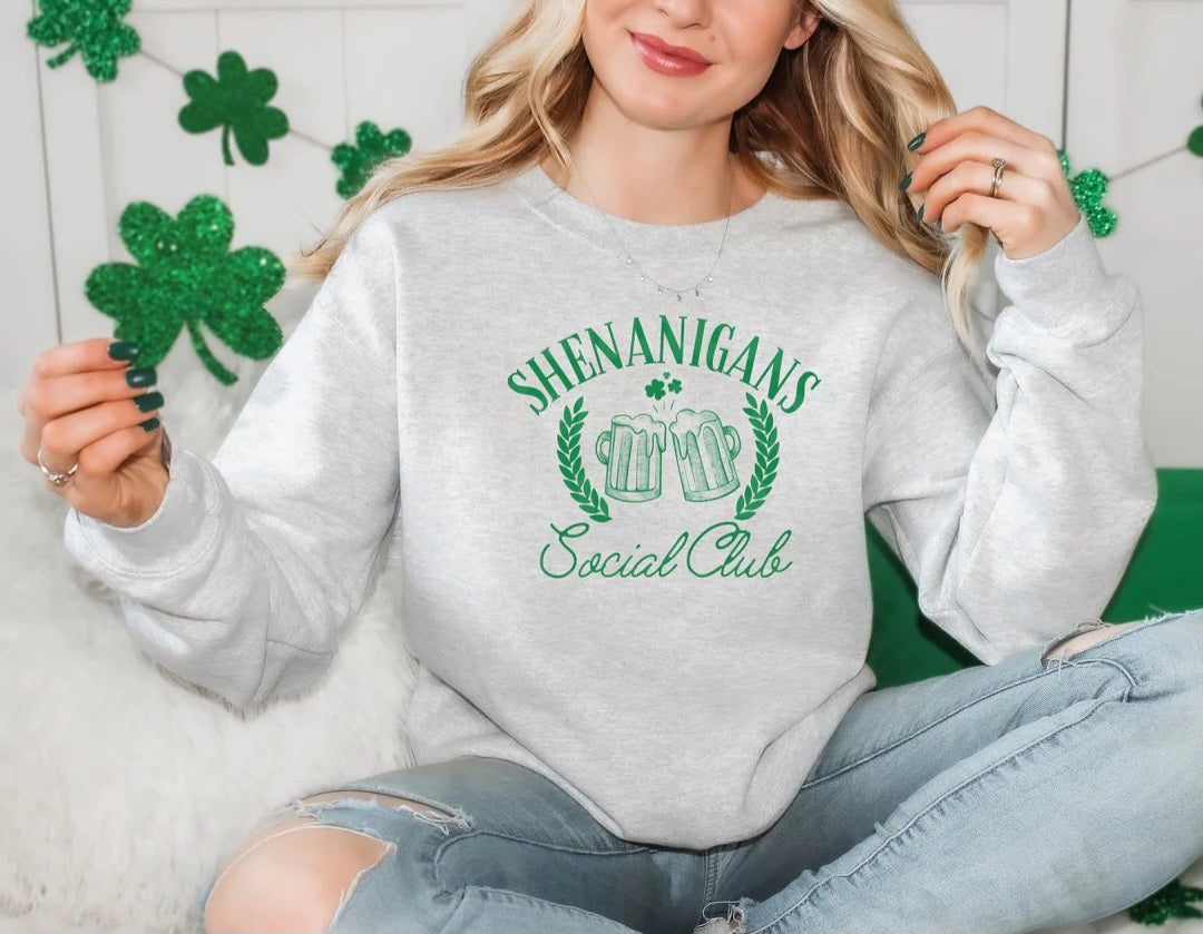 SHENANIGANS SOCIAL CLUB PRINTED APPAREL A23