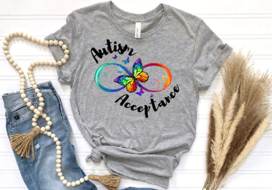 AUTISM ACCEPTANCE FULL COLOR PRINTED APPAREL G15