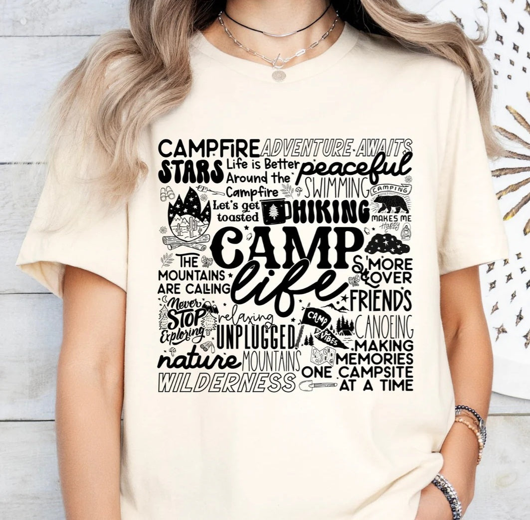 CAMP LIFE PRINTED APPAREL L18