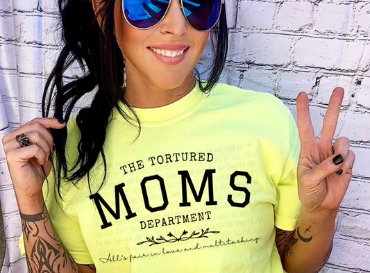 THE TORTURED MOMS DEPARTMENT PRINTED APPAREL D8