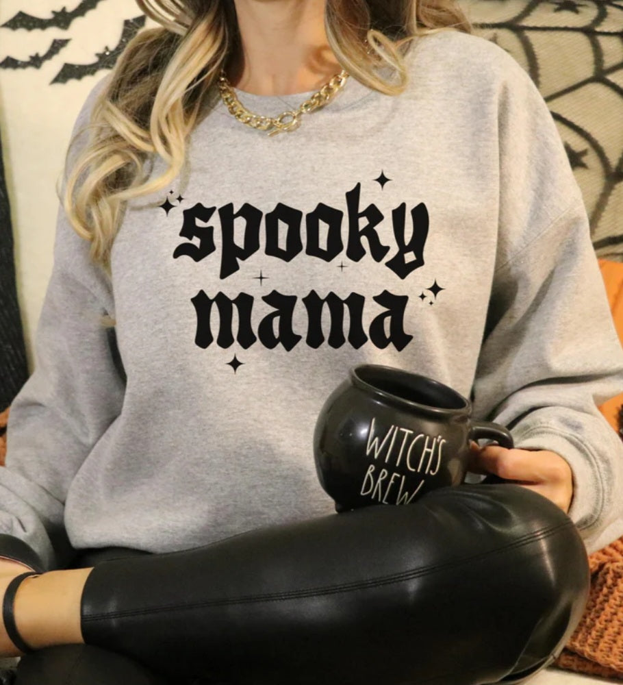 SPOOKY MAMA PRINTED APPAREL L4