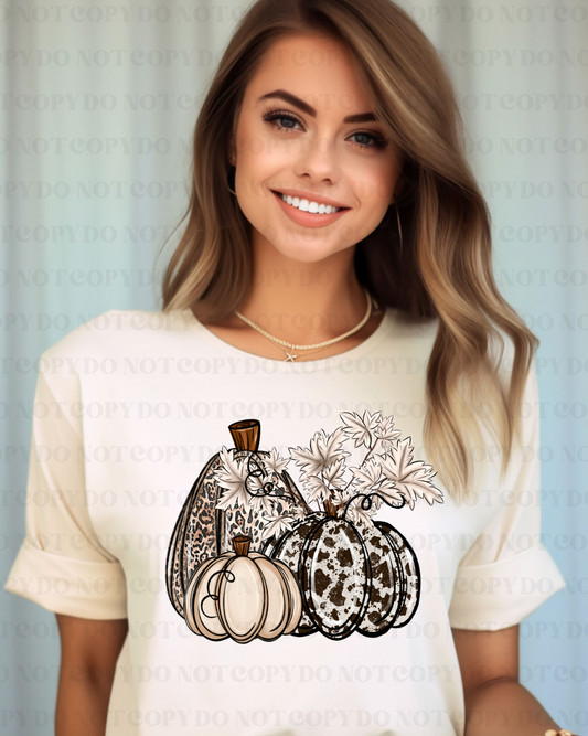 COWHIDE PUMPKINS FULL COLOR PRINTED APPAREL  110