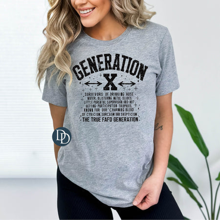 GENERATION X PRINTED APPAREL A18