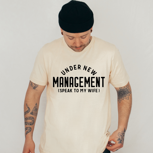 UNDER NEW MANAGEMENT PRINTED APPAREL J22