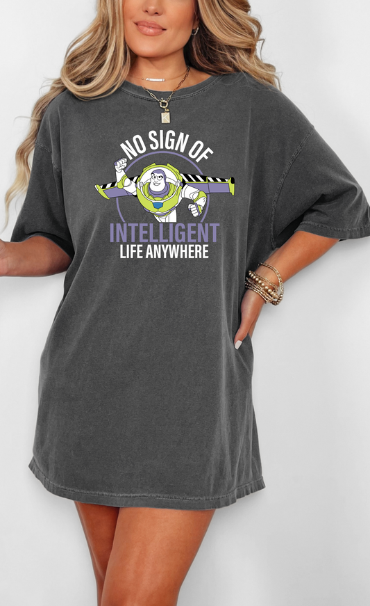 NO SIGN OF INTELLIGENT LIFE ANYWHERE FULL COLOR PRINTED APPAREL  B8