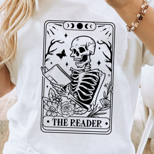 THE READER TAROT CARD SINGLE COLOR TRANSFER G14