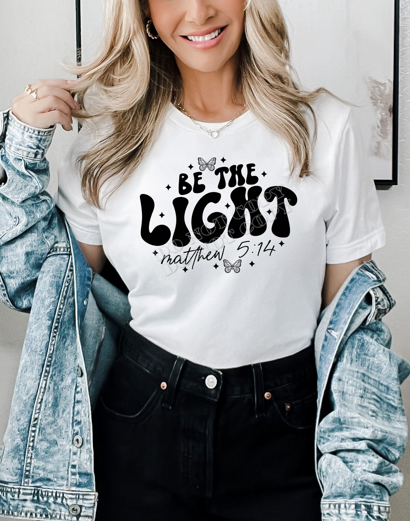 BE THE LIGHT PRINTED APPAREL D14