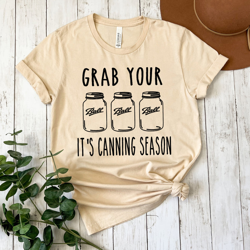 GRAB YOUR BALLS IT'S CANNING SEASON PRINTED APPAREL C26