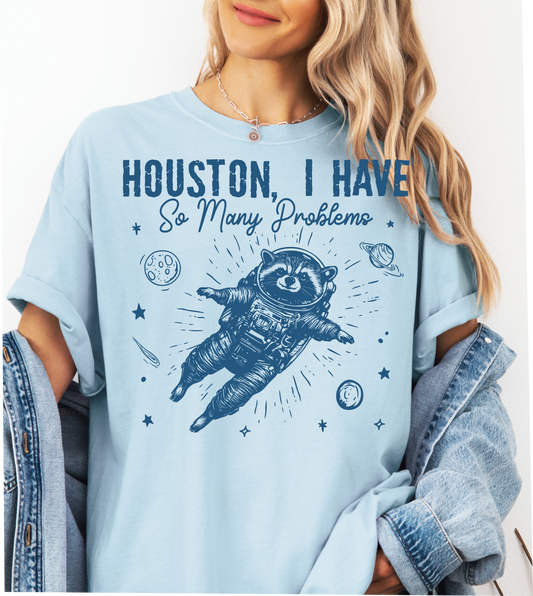 HOUSTON NAVY SCREEN PRINT TRANSFER F12