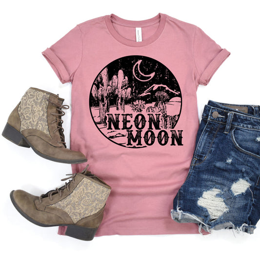 NEON MOON PRINTED APPAREL E26