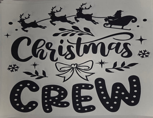 CHRISTMAS CREW BOW AND DOTS SINGLE COLOR PRINT WHOLESALE D10