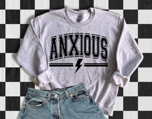ANXIOUS SINGLE COLOR PRINT WHOLESALE