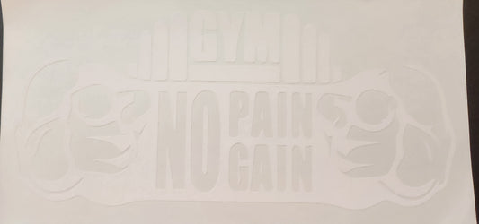 GYM NO PAIN NO GAIN SCREEN PRINT G14