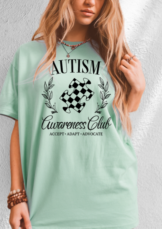 AUTISM AWARENESS CLUB SINGLE COLOR PRINT WHOLESALE