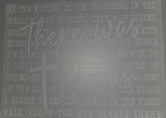 THERE WAS JESUS SINGLE COLOR PRINT WHOLESALE L6