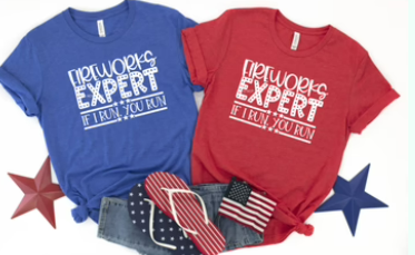 FIREWORKS EXPERT I RUN YOU RUN PRINTED APPAREL G23